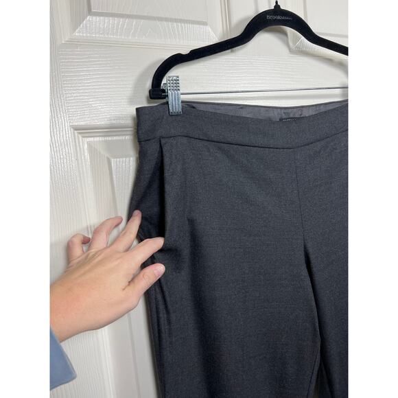 Eileen Fisher Charcoal Gray Trouser Wool Stretch Office Work Pant Women's 14 - Picture 2 of 8